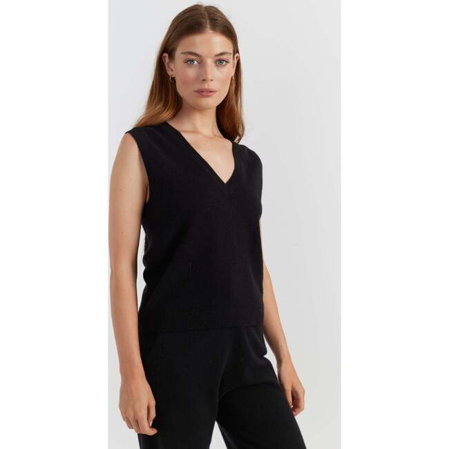Cloud Cashmere Tank, Black