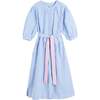 Cotton Oxford Stripe Dress, Blue - Dresses - 4 - thumbnail