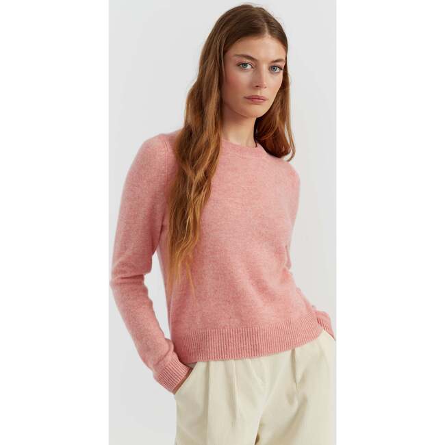 Cloud Cashmere Cropped Sweater, Pink