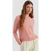 Cloud Cashmere Cropped Sweater, Pink - Sweaters - 2