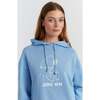 Cotton Jog On Snoopy Hoodie, Blue - Sweaters - 3