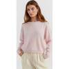 Brushed Pure Cashmere Sweater, Pink - Sweaters - 1 - thumbnail
