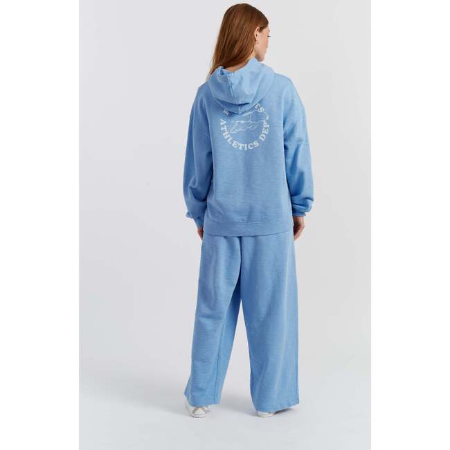Cotton Jog On Snoopy Hoodie, Blue - Sweaters - 4