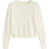 Brushed Pure Cashmere Sweater, Cream - Sweaters - 3