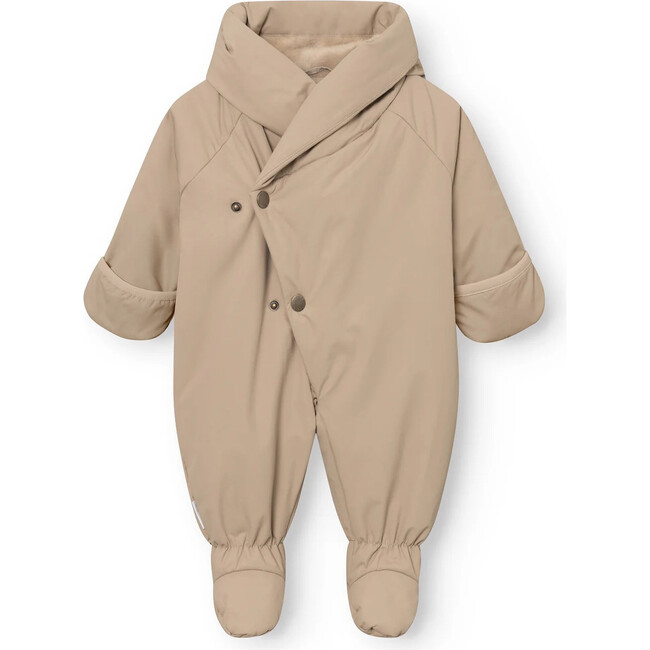 MINI A TURE MATFIANNA fleece lined winter pramsuit - SAVANNAH TAN - Snowsuits - 1