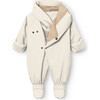 MINI A TURE MATFIANNA fleece lined winter pramsuit, ANGORA CREAM - Snowsuits - 2