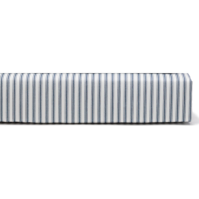 Twill Bed Sheet Set, Navy French Ticking