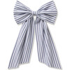Twill Wreath Bow, Navy French Ticking - Wreaths - 1 - thumbnail