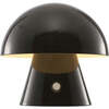 Porcini 7" Contemporary Rechargeable/Cordless Integrated Portable LED Mushroom Table Lamp, Black - Lighting - 1 - thumbnail
