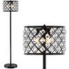 Elizabeth 60" Crystal/Metal LED Floor Lamp, Bronze/Clear - Lighting - 1 - thumbnail