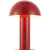 Boletus 10.75" Contemporary Rechargeable/Cordless Dimmable Integrated LED Mushroom Table Lamp, Red - Lighting - 1 - thumbnail