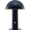 Boletus 10.75" Contemporary Rechargeable/Cordless Integrated Portable LED Mushroom Table Lamp, Navy - Lighting - 1 - thumbnail