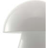 Porcini 7" Contemporary Rechargeable/Cordless Integrated Portable LED Mushroom Table Lamp, White - Lighting - 7