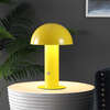 Boletus 10.75" Contemporary Rechargeable/Cordless Integrated Portable LED Mushroom Table Lamp, Yellow - Lighting - 2
