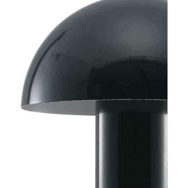 Boletus 10.75" Contemporary Rechargeable/Cordless Integrated Portable LED Mushroom Table Lamp, Forest Green - Lighting - 6