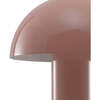 Boletus 10.75" Contemporary Rechargeable/Cordless Integrated Portable LED Mushroom Table Lamp, Pink - Lighting - 6