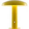Suillius 11" Contemporary Rechargeable/Cordless Integrated Portable LED Mushroom Table Lamp, Yellow - Lighting - 1 - thumbnail