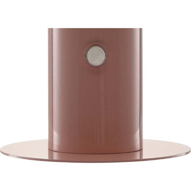 Boletus 10.75" Contemporary Rechargeable/Cordless Integrated Portable LED Mushroom Table Lamp, Pink - Lighting - 7