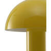 Boletus 10.75" Contemporary Rechargeable/Cordless Integrated Portable LED Mushroom Table Lamp, Yellow - Lighting - 6