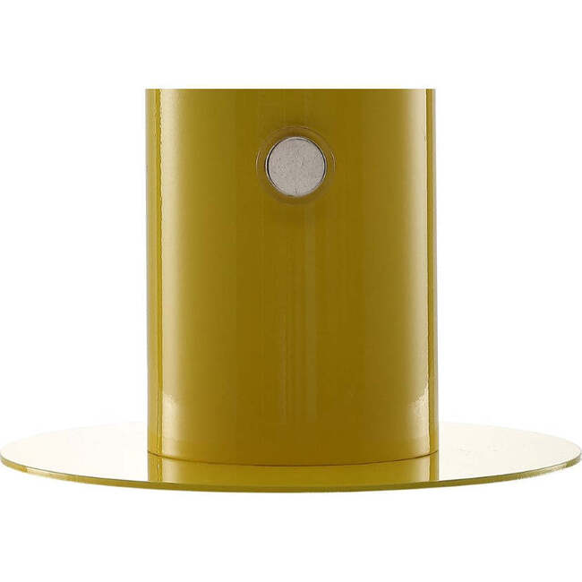 Boletus 10.75" Contemporary Rechargeable/Cordless Integrated Portable LED Mushroom Table Lamp, Yellow - Lighting - 7