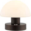 Zoe 5.75" Rechargeable Integrated Portable LED Table Lamp, Oil Rubbed Bronze/White - Lighting - 1 - thumbnail