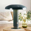 Suillius 11" Contemporary Rechargeable/Cordless Integrated Portable LED Mushroom Table Lamp, Forest Green - Lighting - 5 - thumbnail