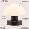 Zoe 5.75" Rechargeable Integrated Portable LED Table Lamp, Oil Rubbed Bronze/White - Lighting - 3
