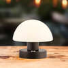 Zoe 5.75" Rechargeable Integrated Portable LED Table Lamp, Oil Rubbed Bronze/White - Lighting - 5