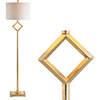 Juno 62.5" Transitional Glam Metal LED Floor Lamp, Gold Painting - Lighting - 1 - thumbnail