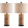 Elicia 25" 1-Light Water Hyacinth LED Table Lamp, Natural (Set of 2) - Lighting - 1 - thumbnail