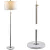 June 65" Adjustable Metal/Marble LED Floor Lamp, Chrome - Lighting - 5 - thumbnail