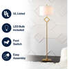 Juno 62.5" Transitional Glam Metal LED Floor Lamp, Gold Painting - Lighting - 3