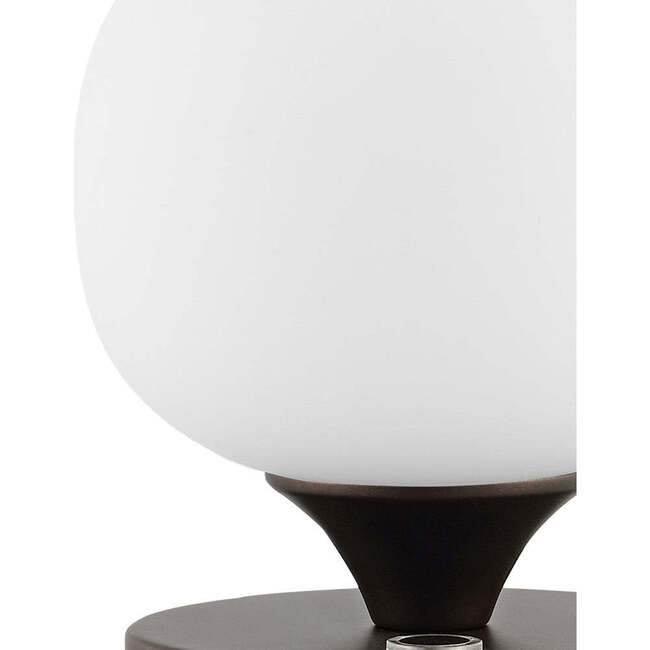 Owen 6.13" Rechargeable Integrated Portable LED Table Lamp, Oil Rubbed Bronze/White - Lighting - 6