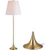 Amelia 63" Metal LED Floor Lamp, Brass - Lighting - 1 - thumbnail