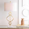 July 31" Modern Contemporary Metal LED Table Lamp, Gold Painting - Lighting - 2
