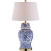 Ellis 29.5" Ceramic LED Table Lamp, Blue/White - Lighting - 1 - thumbnail