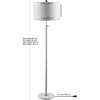 June 65" Adjustable Metal/Marble LED Floor Lamp, Chrome - Lighting - 3 - thumbnail