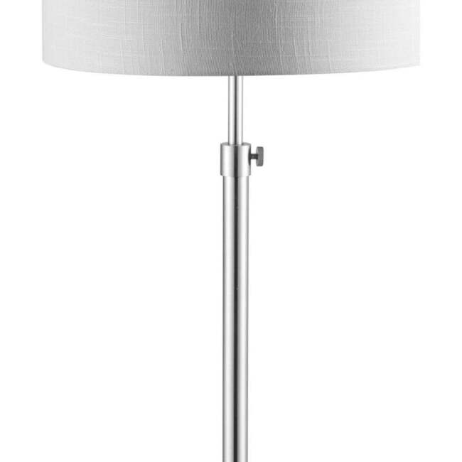 June 65" Adjustable Metal/Marble LED Floor Lamp, Chrome - Lighting - 6