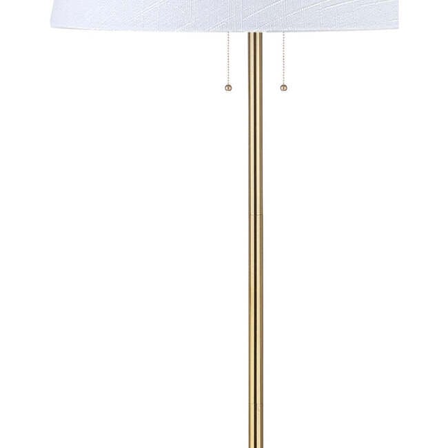 Amelia 63" Metal LED Floor Lamp, Brass - Lighting - 6