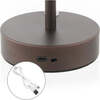 Xavier 12.5" Rechargeable Integrated Portable LED Table Lamp, Oil Rubbed Bronze/White - Lighting - 7