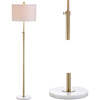 June 65" Adjustable Metal/Marble LED Floor Lamp, Brass - Lighting - 6 - thumbnail