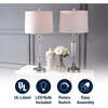 Emma 29.5" Crystal LED Table Lamp, Clear (Set of 2) - Lighting - 4 - thumbnail