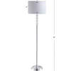 Aubrey 59.5" Crystal / Metal LED Floor Lamp, Clear/Chrome - Lighting - 4