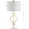 July 31" Modern Contemporary Metal LED Table Lamp, Gold Painting - Lighting - 4
