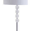 Aubrey 59.5" Crystal / Metal LED Floor Lamp, Clear/Chrome - Lighting - 6