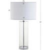 Collins 29" Glass LED Table Lamp, Clear/Chrome - Lighting - 4