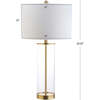Collins 29.25" Glass LED Table Lamp, Brass Gold - Lighting - 4