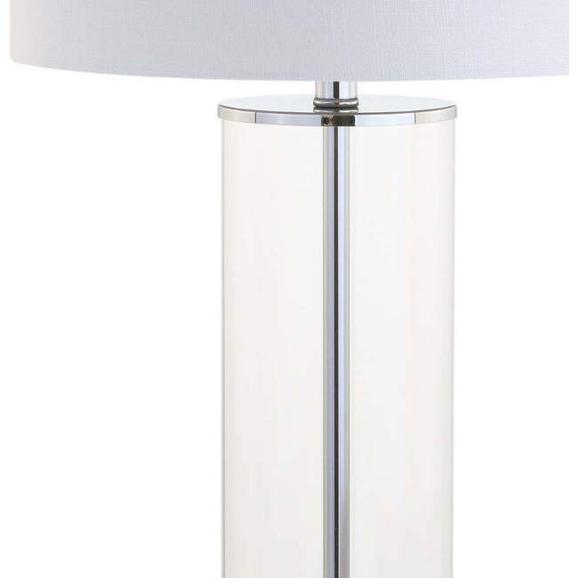 Collins 29" Glass LED Table Lamp, Clear/Chrome - Lighting - 5