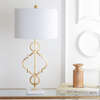 July 31" Modern Contemporary Metal LED Table Lamp, Gold Painting - Lighting - 5