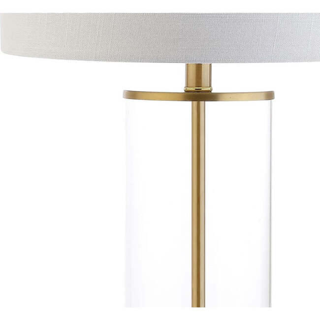 Collins 29.25" Glass LED Table Lamp, Brass Gold - Lighting - 5